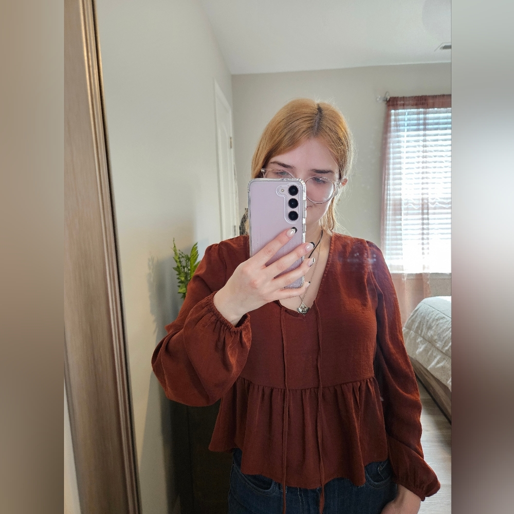 Pink Rose Flowy Blouse